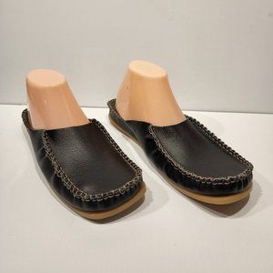 Soul of Africa Leather Rubber-Soled Mules Women's Size 11